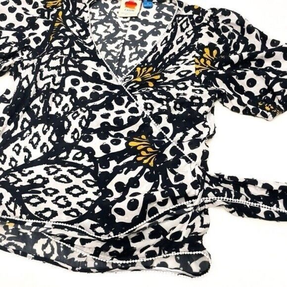 ANTHROPOLOGIE FARM RIO Floral Wrap Blouse in Assorted - Picture 9 of 13